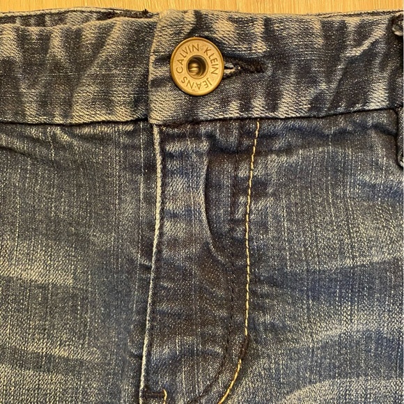 PICK 3 ITEMS FOR $25: Calvin Klein Womens Jean Shorts Sz 16 Plus Size Mini Jorts - Picture 2 of 8